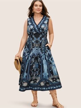 Bloomchic 22-24 midi statue dress 3x nwt 3xl